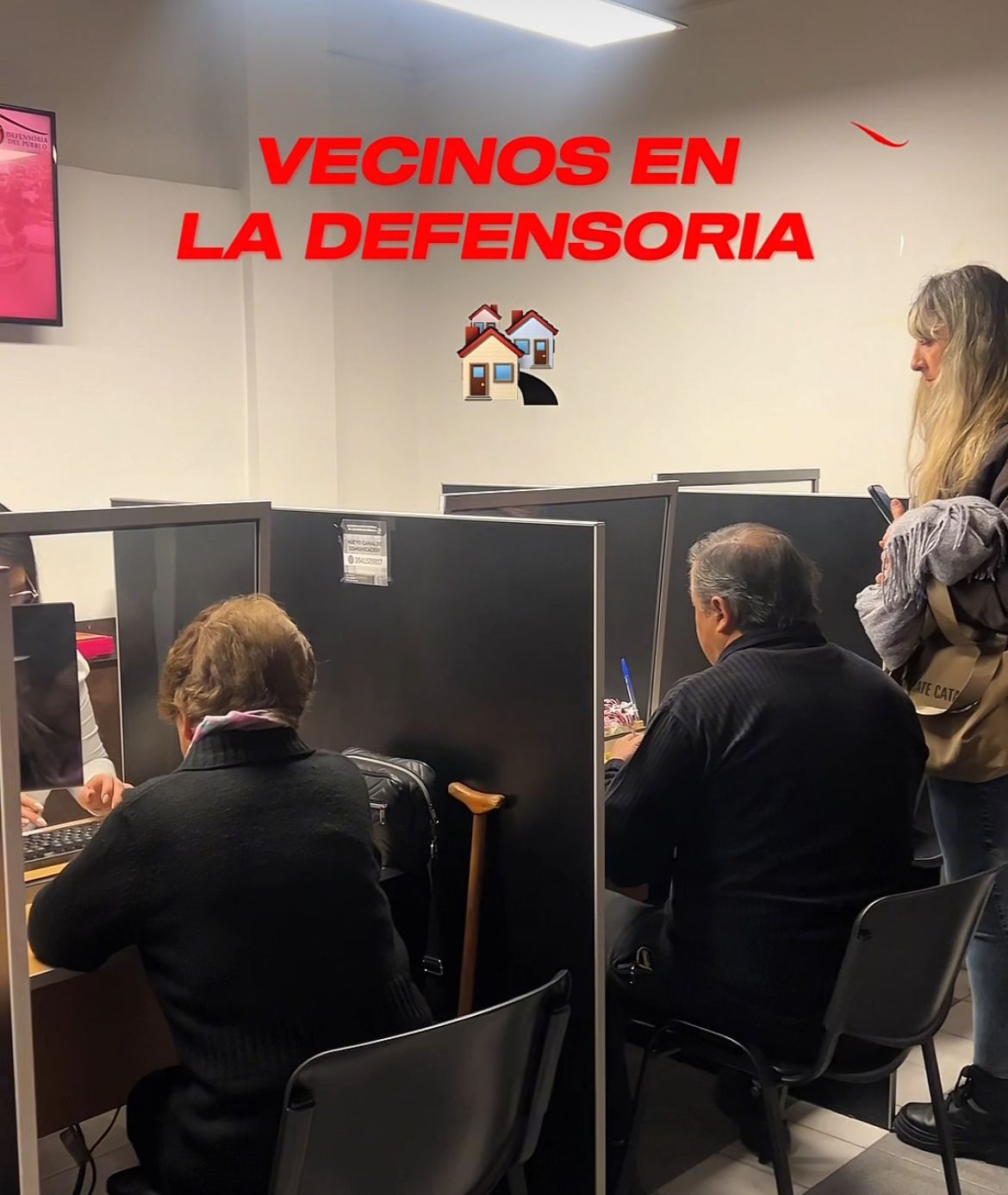 Vecinos en la Defensoría